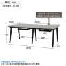 ミーティングテーブル EXELEGA 会議用テーブル 幅2000×奥行1000×高さ720mm 配線ホール 配線ボックス付き フリーアドレスデスク-15