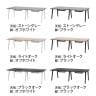 フリーアドレスデスク EXELEGA 4人用 会議用テーブル 幅2400×奥行1200×高さ720mm 配線ホール 配線ボックス付き ミーティングテーブル-1