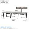 フリーアドレスデスク EXELEGA 6人用 会議用テーブル 幅3000×奥行1200×高さ720mm 配線ホール 配線ボックス付き ミーティングテーブル-15