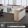 スチールハイカウンター 専用エンド OCシリーズ パネル スチール製 受付カウンター 接客 幅450×奥行18×高さ1000mm-5