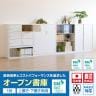 【抗菌加工】【国産】【完成品】 オープン書庫 1段 扉無し 抗菌仕様 ホワイト ブラック 幅880×奥行380×高さ360mm スチール書庫 スチールキャビネット オフィス 収納 事務所【SIAA】-5