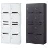 【国産】【完成品】メールボックス パーソナルロッカー 2列4段 8人用 鍵付き ダイヤル錠 ホワイト ブラック 幅880×奥行380×高さ1860mm メールロッカー スチールロッカー オフィス 収納 事務所-19