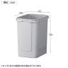 OCシリーズ 収納カウンター ゴミ箱収納 フラット天板 ゴミ箱2個セット 70L スチール製 幅900×奥行550×高さ990mm スリット キッチン ゴミ箱 収納 休憩室-18