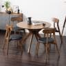 4人用 ダイニング5点セット(直径1100mmダイニングテーブル×1・ダイニングチェア×4) VT-4 円形 木製 シンプル おしゃれ 食卓テーブル 机 リビング カフェ ロビー-19