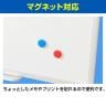 ホワイトボード 壁掛け 縦横両用 600×450mm マーカー付き マグネット対応 1.0kg OC-WB6045W-9