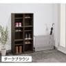 スリッパシューズラック 下駄箱 中棚付き 2列3段 6人用 木製 靴箱 シューズボックス 収納 幅600×奥行350×高さ1190mm-3