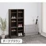 スリッパシューズラック 下駄箱 樹脂棚付き 中棚付き 2列3段 6人用  靴箱 シューズボックス 幅607×奥行350×高さ1190mm-3
