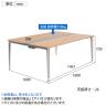 オカムラ PRECEDE フリーアドレスデスク 4人用 フリースタンディング両面タイプ 3A21AF 3A24AF 天板・脚カバー同色 ネオウッド/ホワイト天板 ポリッシュ脚 幅1600×奥行1600×高さ720mm-17