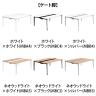 オカムラ プリシード PRECEDE フリーアドレスデスク 4人用 フリースタンディング両面タイプ 3A21EE 3A24EE 天板・脚カバー同色 ネオウッド/ホワイト天板 塗装脚 幅1800×奥行1400×高さ720mm-2