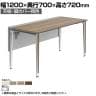 オカムラ プリシード PRECEDE フリーアドレスデスク フリースタンディング片面タイプ 3A21LJ 3A24LJ 天板・脚カバー同色 プライズウッド天板 ポリッシュ脚 幅1200×奥行700×高さ720mm