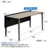 オカムラ プリシード PRECEDE フリーアドレスデスク フリースタンディング片面タイプ 3A21LK 3A24LK 天板・脚カバー同色 プライズウッド天板 塗装脚 幅1000×奥行700×高さ720mm-4