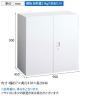 オカムラ レクトライン収納 上置き用 4B32ZF ZA75 両開き書庫 シリンダー錠 フラットヒンジ仕様 スタンダード 幅900×奥行450×高さ900mm-6