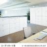 オカムラ レクトライン収納 下置き用 4B88ZF ZA75 両開き書庫 シリンダー錠 フラットヒンジ仕様 スタンダード 幅900×奥行450×高さ2150mm-1