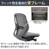 オカムラ シルフィー オフィスチェア 肘なし 背メッシュ ローバック ダークグレーボディ ハンガー付 ランバーサポート付 樹脂脚 ウレタンキャスター Sylphy C632ZE-8