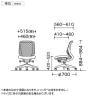 オカムラ シルフィー オフィスチェア 肘なし ローバック 樹脂脚 ウレタンキャスター ハンガー付き 背メッシュ 座面布張り ブラックボディokamura Sylphy C632ZR-17