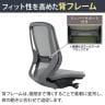 オカムラ シルフィー オフィスチェア 肘なし 背メッシュ 座面布張り ハイバック ダークグレーボディ ランバーサポート付 樹脂脚 ウレタンキャスター Sylphy C635ZE-8