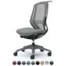 オカムラ シルフィー オフィスチェア 肘なし 背メッシュ ハイバック ダークグレーボディ ハンガー付 ランバーサポート付 樹脂脚 ナイロンキャスター Sylphy C636XE-19