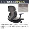 オカムラ シルフィー オフィスチェア 固定肘 ローバック 樹脂脚 ナイロンキャスター ハンガー付き 背クッション 布張り(プレーン) ブラックボディokamura Sylphy C644XR-9
