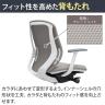 オカムラ シルフィー オフィスチェア 固定肘 ローバック 樹脂脚 ウレタンキャスター ハンガー付き 背クッション 布張り(プレーン) ホワイトボディokamura Sylphy C644ZW-9