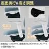 オカムラ シルフィー オフィスチェア 固定肘 背メッシュ 座面布張り ハイバック ダークグレーボディ ランバーサポート付 アルミ脚 ウレタンキャスター Sylphy C645EE-10