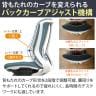オカムラ シルフィー オフィスチェア 固定肘 背メッシュ 座面布張り ハイバック ダークグレーボディ ランバーサポート付 アルミ脚 ウレタンキャスター Sylphy C645EE-7