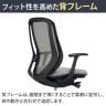 オカムラ シルフィー オフィスチェア 固定肘 ハイバック 樹脂脚 ウレタンキャスター 背メッシュ 座面布張り ブラックボディokamura Sylphy C645ZR-9