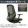 オカムラ シルフィー オフィスチェア 固定肘 ハイバック アルミ脚 ナイロンキャスター ハンガー付き ランバーサポート付き 背メッシュ 座面布張り ブラックボディokamura Sylphy C646BS-9