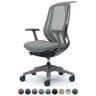 オカムラ シルフィー オフィスチェア 固定肘 背メッシュ ハイバック ダークグレーボディ ハンガー付 ランバーサポート付 樹脂脚 ナイロンキャスター Sylphy C646XE-19