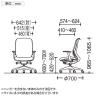 オカムラ シルフィー オフィスチェア 固定肘 ハイバック 樹脂脚 ウレタンキャスター 背クッション 布張り(プレーン) ホワイトボディokamura Sylphy C647ZW-16