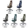 オカムラ シルフィー オフィスチェア エクストラハイバック 可動ヘッドレスト 固定肘 背メッシュ ダークグレーボディ 樹脂脚 ナイロンキャスター Sylphy C64EXA-1
