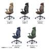 オカムラ シルフィー チェア 可動肘 エクストラローバック 可動ヘッドレスト 背メッシュ ダークグレーボディ ランバーサポート ナイロンキャスター C681XE-1