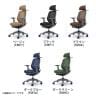 オカムラ シルフィー チェア 可動肘 エクストラローバック 可動ヘッドレスト 背メッシュ ダークグレーボディ ハンガー ナイロンキャスター C682XA-1