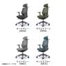 オカムラ シルフィー 可動肘 エクストラローバック 可動ヘッドレスト 背メッシュ ダークグレーボディ ハンガー ランバーサポート ナイロンキャスター C682XE-2