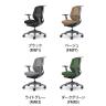 オカムラ シルフィー オフィスチェア 可動肘 背メッシュ 座面布張り ローバック ダークグレーボディ ハンガー付 樹脂脚 ウレタンキャスター Sylphy C682ZA-2