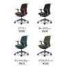 オカムラ シルフィー オフィスチェア 可動肘 背クッション 座面布張り ローバック ダークグレーボディ ハンガー付 樹脂脚 ウレタンキャスター Sylphy C684ZA-2