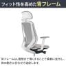 オカムラ シルフィー オフィスチェア エクストラハイバック 可動ヘッドレスト 可動肘 背メッシュ ホワイトボディ アルミ脚 ナイロンキャスター sylphy C68EBW-9