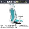オカムラ シルフィー オフィスチェア エクストラハイバック 可動ヘッドレスト 可動肘 背クッション ホワイトボディ 樹脂脚 ナイロンキャスター プレーン sylphy C68GXW-7