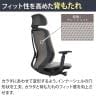 オカムラ シルフィー オフィスチェア エクストラハイバック 可動ヘッドレスト 可動肘 背クッション ブラックボディ アルミ脚 ハンガー付き ウレタンキャスター プレーン sylphy C68HER-8