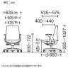 オカムラ ポータム CF23XZ オフィスチェア 固定肘 背クッション スタンダード ホワイトボディ ランバー付 ナイロンキャスター プレーン-16