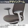 オカムラ ポータム CF24ZE オフィスチェア 固定肘 背クッション スタンダード ダークグレーボディ ハンガー付 ランバー付 ウレタンキャスター プレーン-15