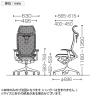 オカムラ バロン Baron CP82CR オフィスチェア アジャストアーム エクストラハイバック アルミ脚 可動ヘッドレスト スタンダートメッシュ ハンガー付き メッシュ張り シルバーフレーム ブラックボディ-17