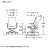 オカムラ ドクター用チェア スフィア Spher LT9EBD 固定肘 ハイバック ナイロンキャスター ビニールレザー 抗菌 ブラックボディ 医療 病院 診察-15