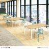 【抗菌加工】M0 Table(エムゼロテーブル) プラス(PLUS) MT-YM1275 会議テーブル ミーティングテーブル 打合せ 作業台 抗菌天板 耐指 4本脚 幅1200×奥行750×高さ720mm【SIAA】-3