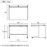UR-108H W4 | US-1S 平机 スチールデスク オフィスデスク トレー付き 幅1000×奥行800×高さ720mm プラス(PLUS)-14