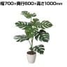 ポピー 観葉植物 人工樹木 モンステラ 日本製 国産 幅700×奥行600×高さ1000mm フェイクグリーン 葉 造花 インテリア オフィス おしゃれ