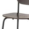 QUON(クオン) Poplar ポプラ ミーティングチェア ダイニングチェア カフェ風 サテンブラック脚 MTB スタッキング可能-3