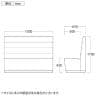 QUON(クオン) レプタイル2 ソファ 布地 ハイバックソファ ファミレスソファ 幅1300×奥行650×高さ1100mm-3