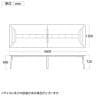 会議テーブル おしゃれ ミーティングテーブル 粉体塗装脚 幅3600×奥行1200×高さ720mm TFG-327-3612-8
