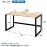リスム Lism デスク 幅1200×奥行600×高さ720mm 2ヶ口コンセント付き-9