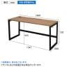 リスム Lism デスク 幅1400×奥行600×高さ720mm 2ヶ口コンセント付き-9